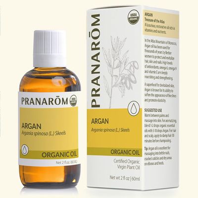 Pranarom - USDA Certified Organic Moroccan Argan Virgin Plant Oil - 2 fl oz Glass Bottle - Mositurize, Protect, &amp; Nourish - Hair, Skin, &amp; Nails