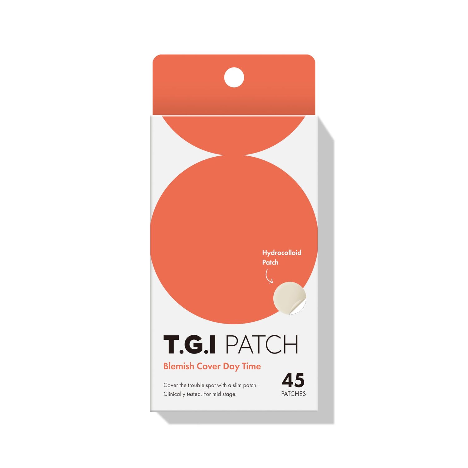 TGI PATCH] Blemish Cover Day Time - Hydrocolloid Patches for Mid-Stage Pimples and Zits (45pc)