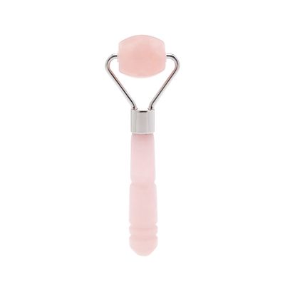Skin Gym Rose Quartz Mini Roller Facial Massager for Wrinkles and Fine Lines Anti-Aging Face Lift Skin Care Beauty Tool
