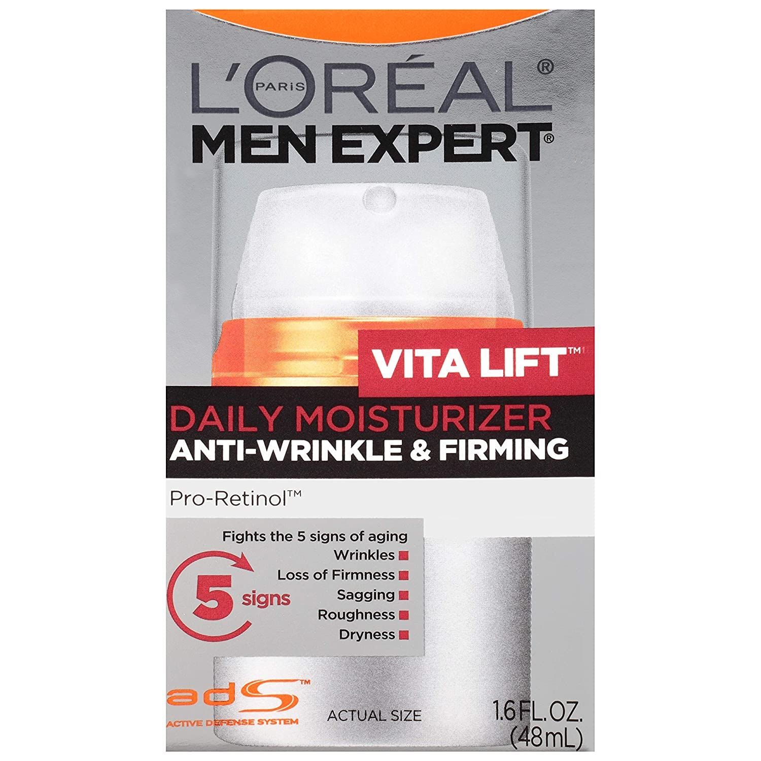 L&#39;Oreal Paris Men&#39;s Expert Vita Lift Anti-Wrinkle &amp; Firming Moisturizer 1.6 fl oz (Pack of 2)