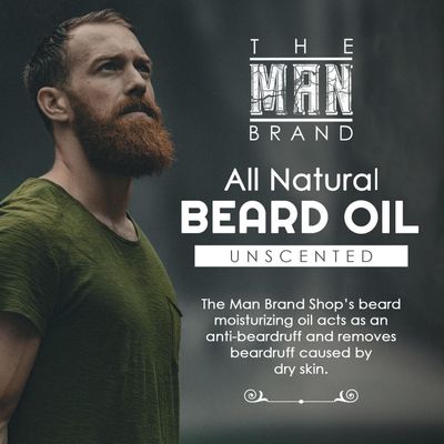 Unscented Beard Oil - Natural Leave-In Conditioner for Men, Fragrance Free Beard Oil for Styling and Care, Perfect for Sensitive Skin (1 Ounce, Unscented)