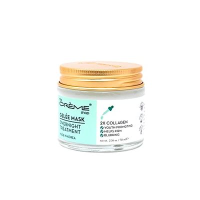 The Crme Shop Korean Skincare | Overnight Gel Mask for Moisturizing and Hydrating, Anti-Aging, Brightening, Relief facial skin care - 2.36 oz (Collagen)