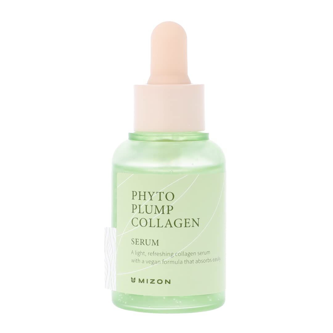 MIZON Phyto Plump Collagen SERUM Vegan Collagen 88% natural ingredients with Adenosine Deep Hydration Korean Skincare (30 ml/1.01 fl oz)