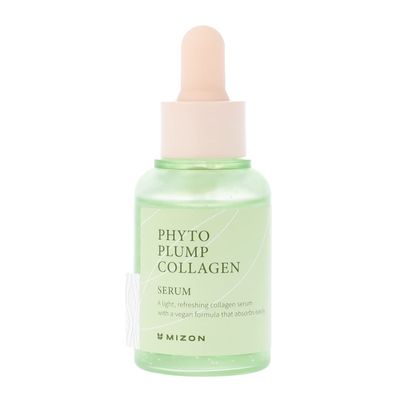 MIZON Phyto Plump Collagen SERUM Vegan Collagen 88% natural ingredients with Adenosine Deep Hydration Korean Skincare (30 ml/1.01 fl oz)