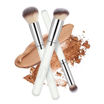 Makeup Brushes,Lipstick,and Face Masks Skincare Set,Powder Blush Concealer Brush,Long Lasting Matte Lip Stick,Facial Mask Make up Kit,Gifts for Women(8pcs,white)