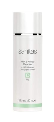 Sanitas Skincare Milk &amp; Honey Cleanser, Rich, Restorative Cleanser, Cleanser for Dry Skin, 5 Ounces