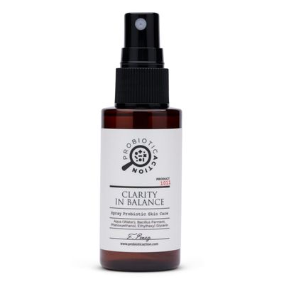 Probiotic Action Clarity in Balance. Science-Backed Bacteria Combat Acne, rosacea, and Eczema Risk