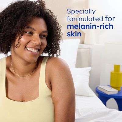 NIVEA Skin Firming Melanin Beauty and Hydration Body Lotion with Q10 and Argan Oil, Firmer Skin in as Little As Two Weeks, 16.9 Fl Oz Bottle
