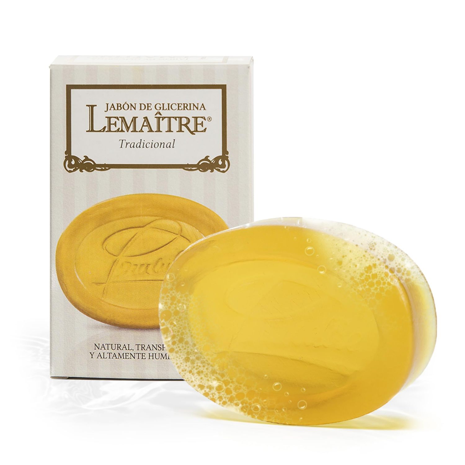 LEMAITRE Glycerin Soap - 1 Pack Vegan Traditional Transparent Bar, Gentle Cleanse, Vegan Bar, Cruelty-Free, Fragrances &amp; Skin care for Women, Men.
