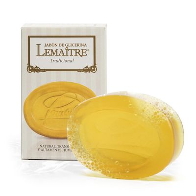 LEMAITRE Glycerin Soap - 1 Pack Vegan Traditional Transparent Bar, Gentle Cleanse, Vegan Bar, Cruelty-Free, Fragrances &amp; Skin care for Women, Men.