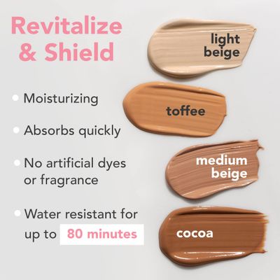 Tinted Sunscreen for Face - SPF 20 With Natural &amp; Organic Ingredients Broad Spectrum Sunblock Lotion, Tinted Moisturizer Zinc Oxide Sunscreen Face for Skincare, Facial Sunscreen (Light Beige)