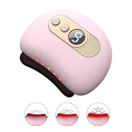Zloojnn Electric Gua Sha Facial Tools,Light Based Face-Neck-Body-Massager,Face Sculpting/Lift Device with 3 Massage Modes, Anti-Aging &amp; Wrinkles, Double Chin,Tension Relief,Firm Tighten, Acupressure