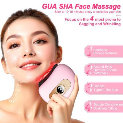 Zloojnn Electric Gua Sha Facial Tools,Light Based Face-Neck-Body-Massager,Face Sculpting/Lift Device with 3 Massage Modes, Anti-Aging &amp; Wrinkles, Double Chin,Tension Relief,Firm Tighten, Acupressure