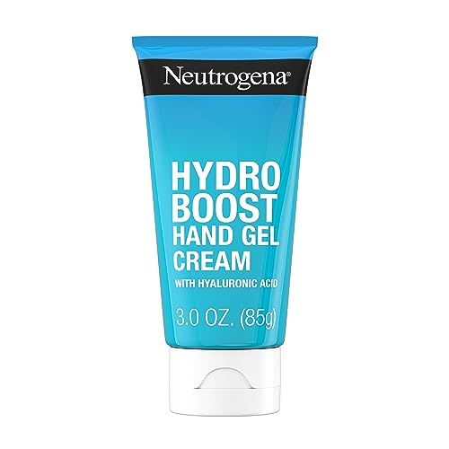 Neutrogena Hydro Boost Hydrating Hand Gel Cream with Hyaluronic Acid for Instantly Quenched, Soft &amp; Supple Hands, Lightweight, Non-Greasy &amp; Quick Absorbing Hand Lotion, Travel Size, 3 Oz