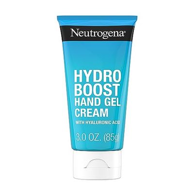 Neutrogena Hydro Boost Hydrating Hand Gel Cream with Hyaluronic Acid for Instantly Quenched, Soft &amp; Supple Hands, Lightweight, Non-Greasy &amp; Quick Absorbing Hand Lotion, Travel Size, 3 Oz