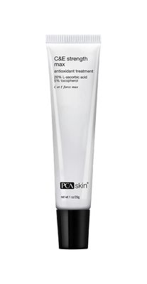PCA SKIN Strength Max Vitamin E and Vitamin C Serum, Anti Wrinkle Face Serum for Brightening Skin, 1.0 fl oz Tube