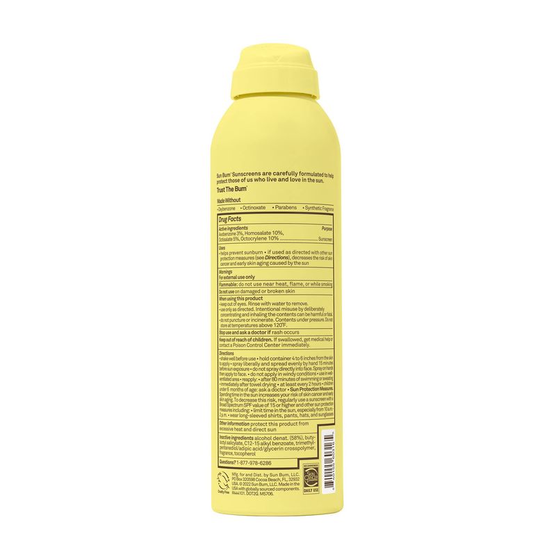 Sun Bum Kids SPF 50 Sunscreen Clear Body Spray | Broad Spectrum Water-Resistant Sunblock with Vitamin E | Wet or Dry Skin Application | Hawaii 104 Act Compliant (Octinoxate &amp; Oxybenzone Free) | 6 oz