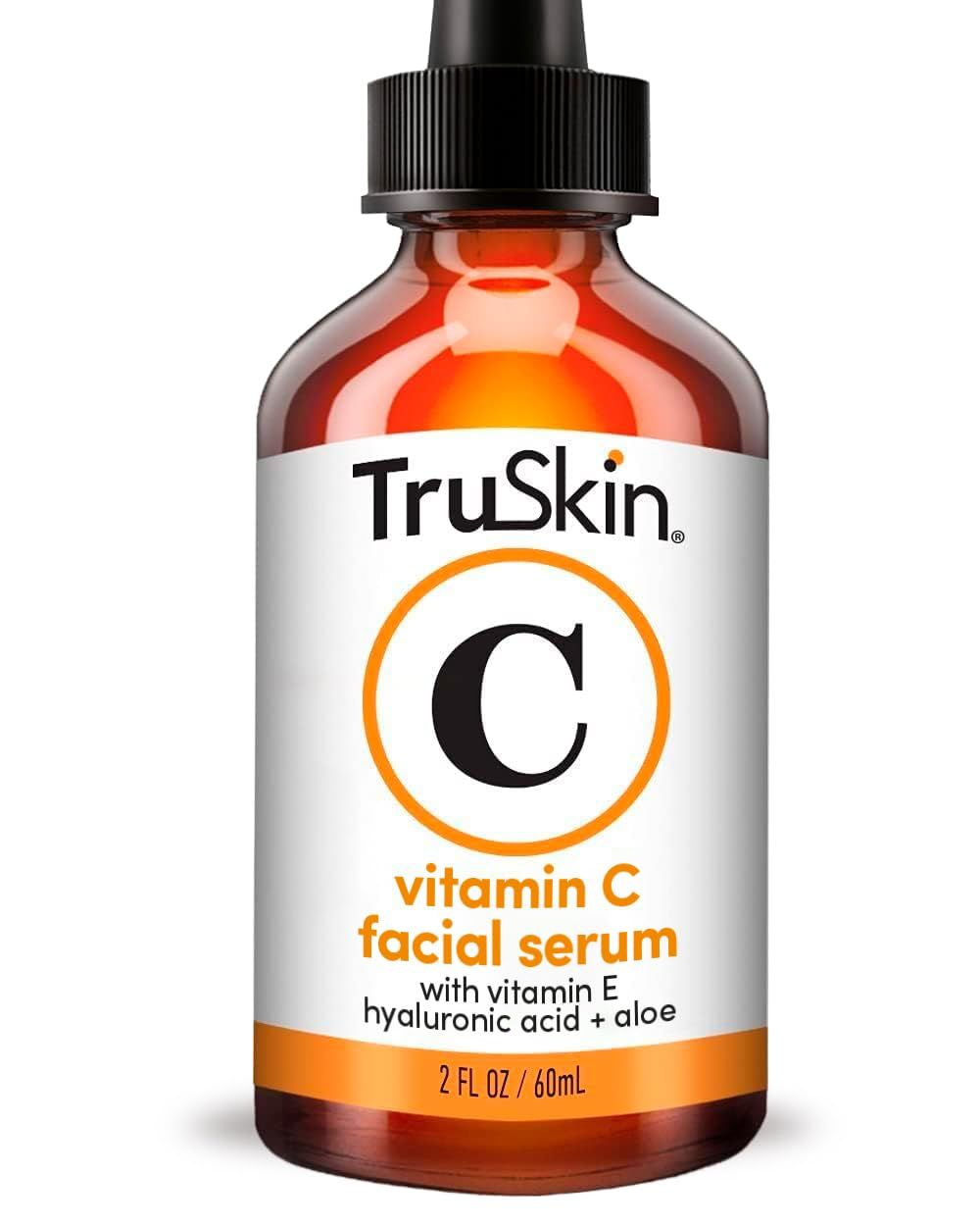 TruSkin Vitamin C Serum - Anti Aging Facial Serum with Vitamin C, Hyaluronic Acid, Vitamin E - Brightening Serum - Even Skin Tone, Improve Appearance of Dark Spots, Fine Lines &amp; Wrinkles, 2 Fl Oz