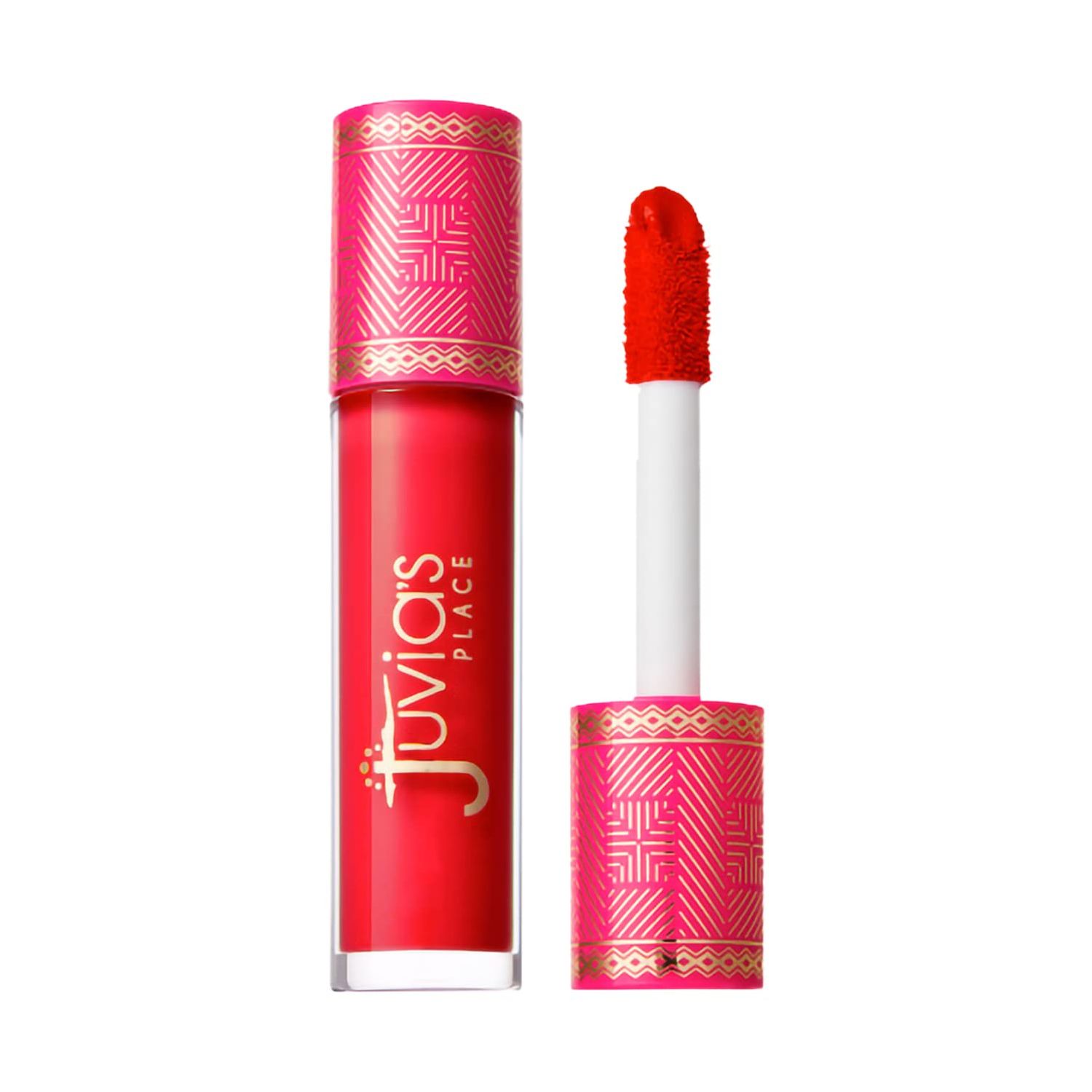 Juvia&#39;s Place, Lip Gloss Reflect Cherry Love, Red The Reds &amp; Berries,Long Lasting Hydrating, Rich, Bright, 16 oz.