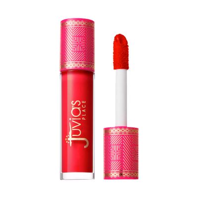 Juvia&#39;s Place, Lip Gloss Reflect Cherry Love, Red The Reds &amp; Berries,Long Lasting Hydrating, Rich, Bright, 16 oz.