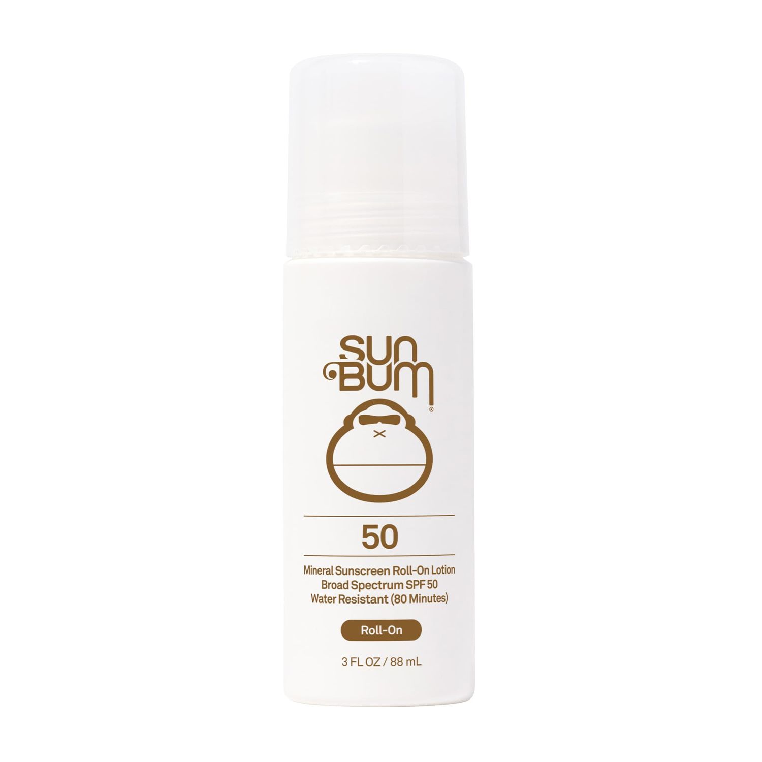 Sun Bum Mineral SPF 50 Roll-On Sunscreen Body Lotion | Broad Spectrum Moisturizing Sunblock with Vitamin E |Hawaii 104 Act Compliant (Octinoxate &amp; Oxybenzone Free) | Travel Friendly 3 oz