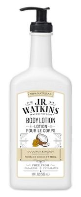 J.R. Watkins Coconut Milk and Honey Daily Moisturizing Lotion, 18 Ounces