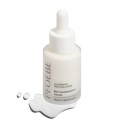 Pfoebe &amp; Co. Bio-Revitalisation Serum - Facial Serum - Hyaluronic Acid, Vitamin C, Niacinamide, Ectoin, Swiss Glacial Water| Hydrate &amp; Rejuvenate |Radiance &amp; Youthful Complexion | All Skin Types, 30ml