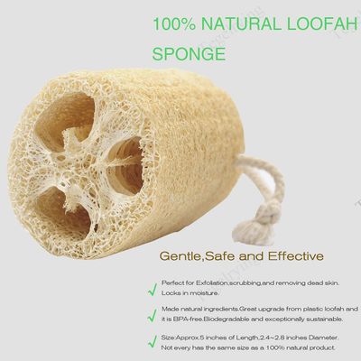 Loofah Sponge Exfoliating,6 Packs Natural Loofa Large Back Scrubber for Men Women Bath Shower Body Skin Care Cleansing Luffa 5 inches Long