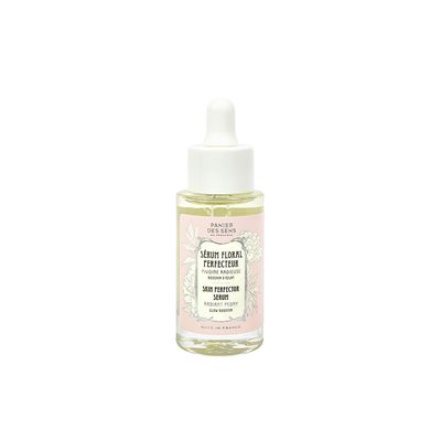 Panier des Sens - Skin Perfector Face Serum - with Jojoba + Macadamia Nut Oil + Peony - Moisturizing &amp; Skin Glow - Skin Care for Women Made in France - Facial Serum 100% Natural Ingredients - 1 floz