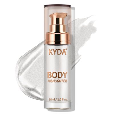 KYDA Body Luminizer, Waterproof Moisturizing and Glow for Face &amp; Body, Radiance All in One Makeup, Face Body Glow Illuminator, Body Highlighter, 1 Fl.Oz, Mood Glow