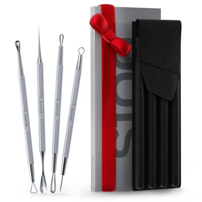 Suvorna Skinpal Pimple Popper Tool Kit | Milia Remover | Lancets for Facial Extraction | Whitehead Extractor Tool | Comedone Extractor | Blackhead Remover Tool | Acne Needle Tool &amp; Cyst Removal Tool.