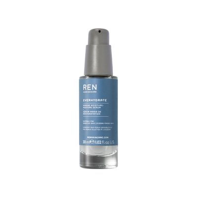 REN Clean Skincare - Everhydrate Marine Moisture-Restore Serum - Hydrating Face Serum for Dry &amp; Dehydrated Skin with Hyaluronic Acid, 1 fl oz