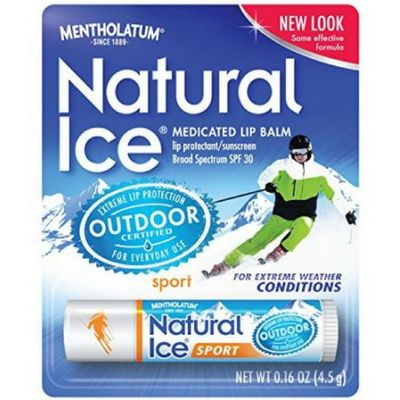 Mentholatum Natural Ice Sunscreen/Lip Protectant SPF 30 Sport 1 Each ( Pack of 12)