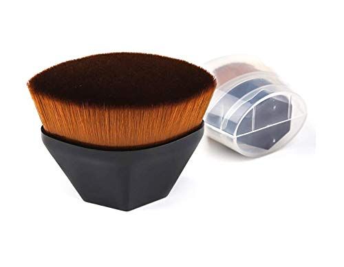 JOSALINAS Foundation Makeup Brush Fast Flawless Application Blusher Liquid Cream Powder Cosmetic Body Blending Tool, Black