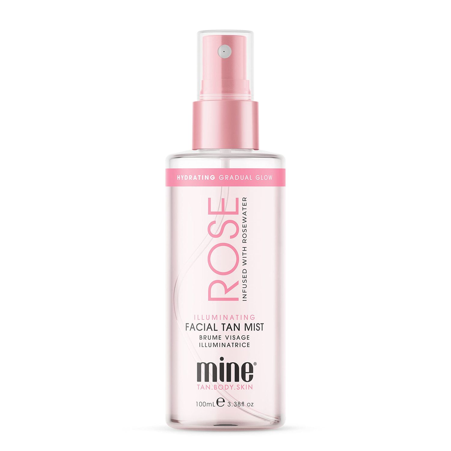 MineTan Rose Self Tanner Face | Lightweight, Ultra Hydrating Face Tanner That Absorbs Instantly For An Illuminating Skin Finish &amp; Luminous Self Tan, Self Tanner Face Spritz, Vegan &amp; Cruelty Free