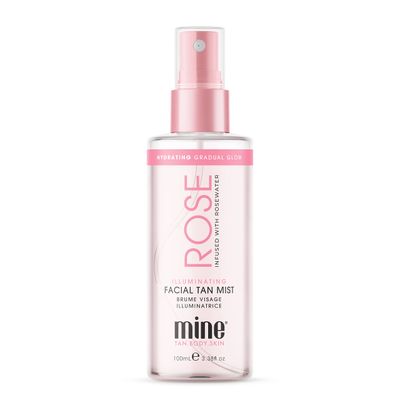 MineTan Rose Self Tanner Face | Lightweight, Ultra Hydrating Face Tanner That Absorbs Instantly For An Illuminating Skin Finish &amp; Luminous Self Tan, Self Tanner Face Spritz, Vegan &amp; Cruelty Free