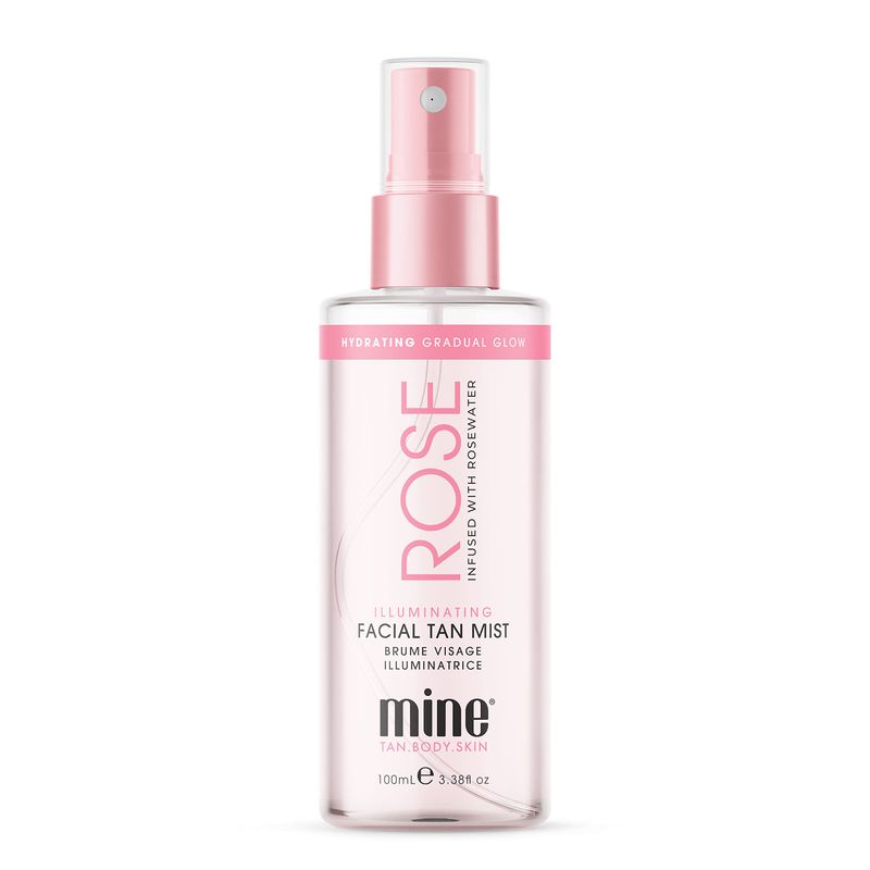 MineTan Rose Self Tanner Face | Lightweight, Ultra Hydrating Face Tanner That Absorbs Instantly For An Illuminating Skin Finish &amp; Luminous Self Tan, Self Tanner Face Spritz, Vegan &amp; Cruelty Free
