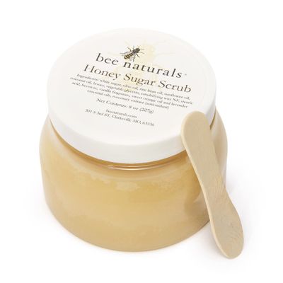 Luxurious Honey Sugar Scrub 8oz - Gentle Exfoliating Blend for Face, Body & Feet with Honey, Coconut & Essential Oils - Nourishing Moisture with Signature Vanilla Fragrance for Radiant Skin