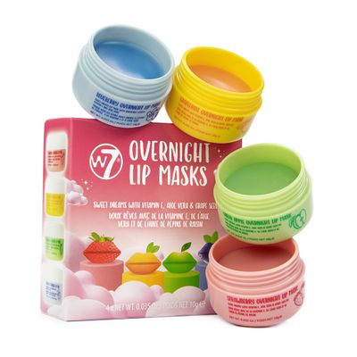 W7 Sweet Dreams Overnight Lip Masks - Gift Set - Lip Treatment with Aloe Vera &amp; Vitamin E - Hydrating, Moisturizing Formula