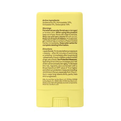 Sun Bum Kids SPF 50 Clear Face Stick Sunscreen | Broad Spectrum Sunblock with Vitamin E | Wet or Dry Skin Application | Hawaii 104 Act Compliant (Octinoxate &amp; Oxybenzone Free)| Travel Friendly 0.53 oz