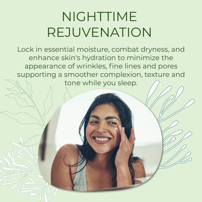 Sea-El Kelp Tamanu Oil Night Cream Hydrating Face Moisturizer Reparative Skin Softening Skincare - Nighttime Anti Aging Facial Lotion for Women & Men - 1 Oz
