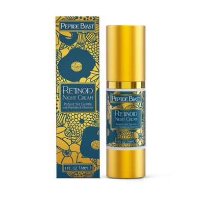St. Croix Products Peptide Blast Retinoid Night Cream - Powerful Retinoid Renewal Cream with Peptides &amp; Hyaluronic Acid - Anti Aging Moisturizer for All Skin Types