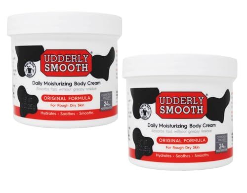 Udderly Smooth Body Cream Skin Moisturizer, 10 Ounce (Pack of 2)