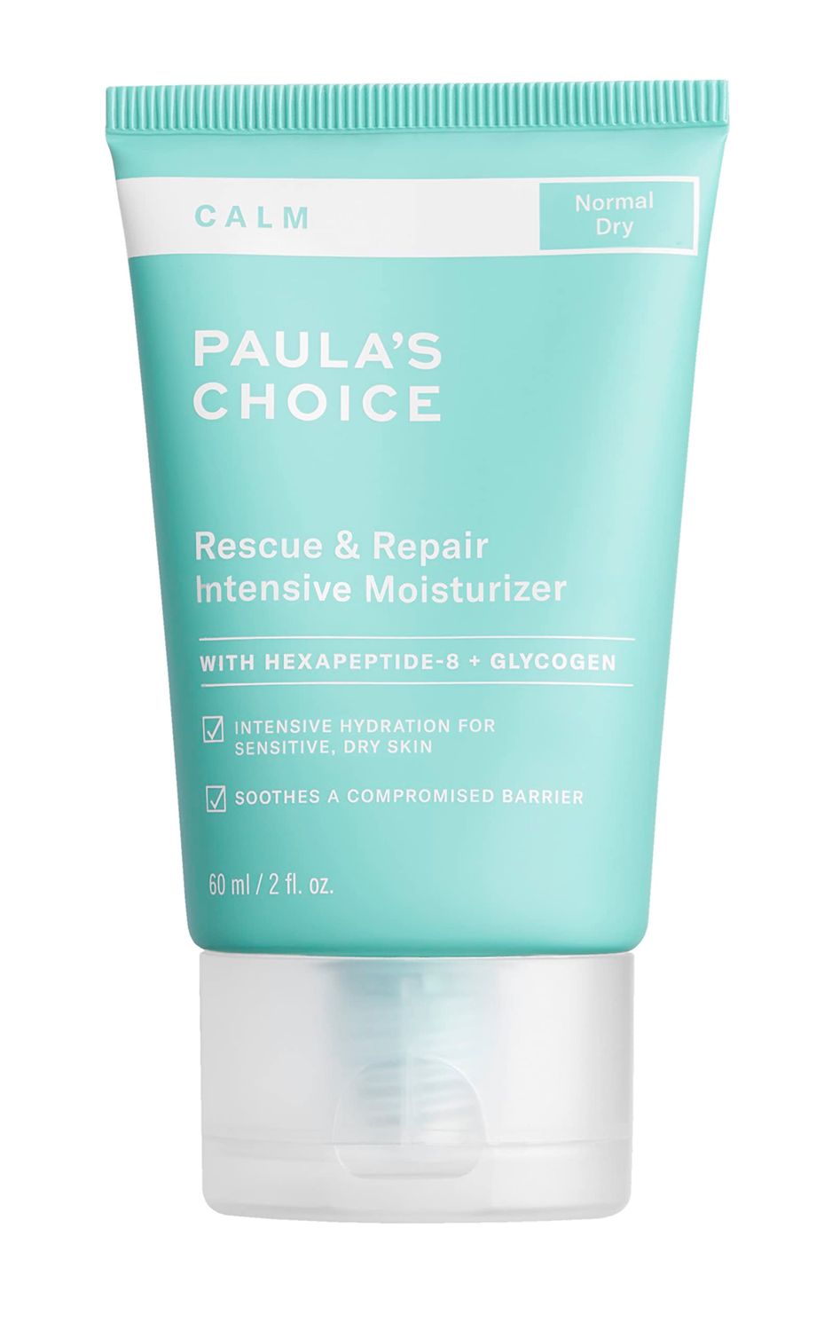 Paula&#39;s Choice CALM Intensive Moisturizer for Dry + Sensitive Skin, Calms + Soothes Redness, Suitable for Rosacea-Prone &amp; Eczema-Prone Skin, Fragrance-Free &amp; Paraben-Free, 2 Fl Oz.