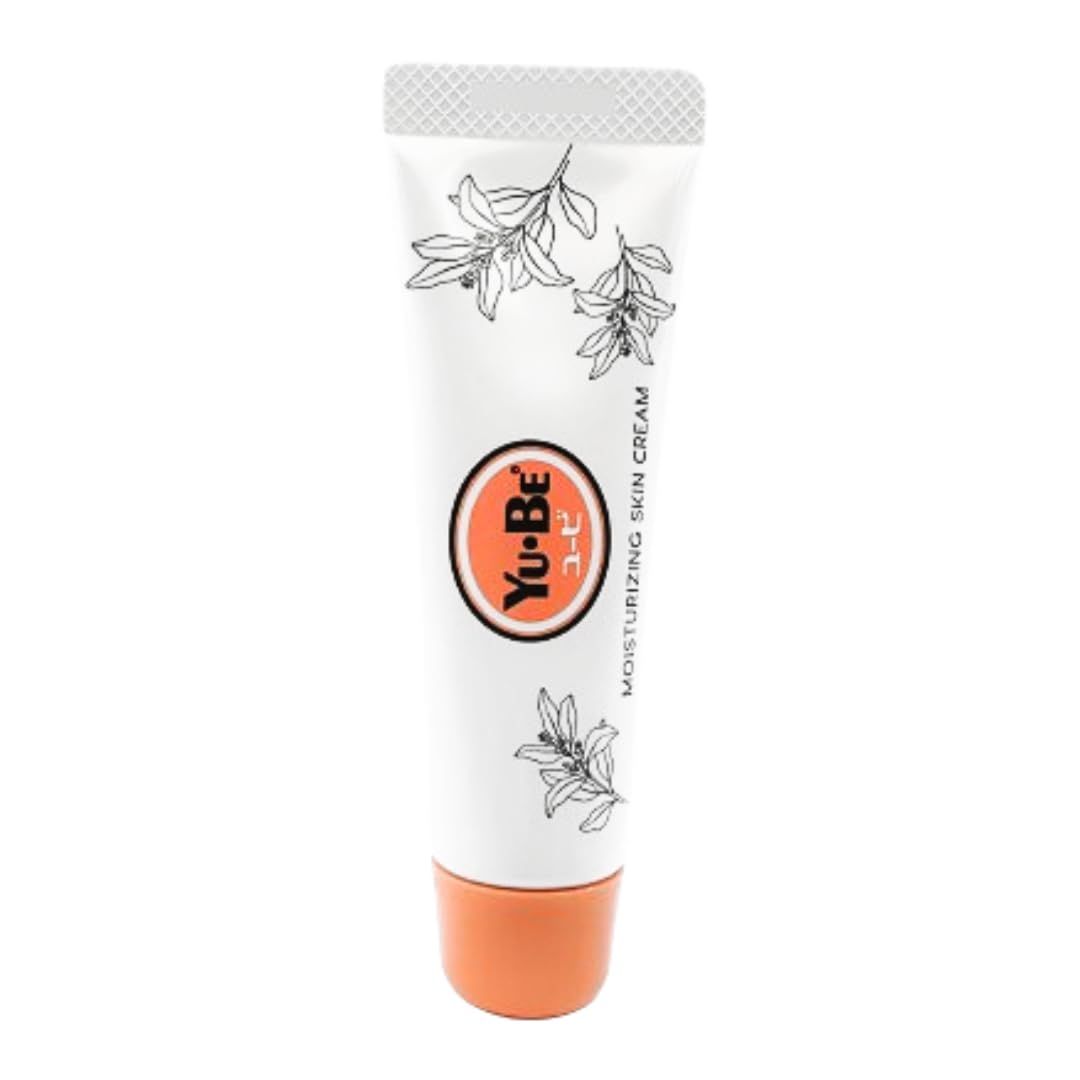 Yu-Be Moisturizing Skin Cream Tube - Hydrating Cream for Night &amp; Day | Relieving Moisturizer for Dry Skin | Safe for Face &amp; Body | Softens Hands &amp; Feet | Vegan | Paraben Free (1 fl oz/28mL)