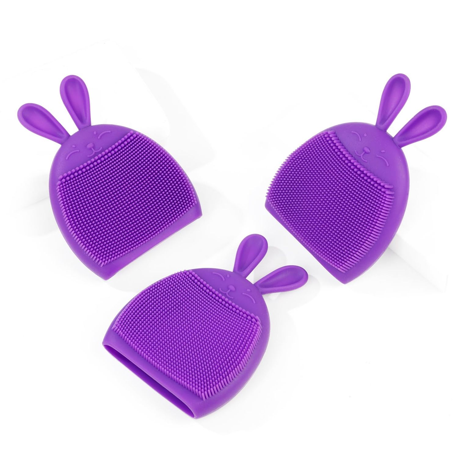 Holinduk Deluxe Baby Bath Brush 3-Set | Skin-Invigorating Silicone Scrubbers | Multi-Functional Exfoliator for Baby Eczema &amp; Dry Skin Care