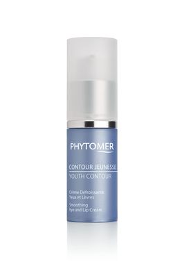 Phytomer Youth Contour Skin Smoothing Eye &amp; Lip Cream | Soothing, Anti-Aging Under Eye Cream for Dark Circles &amp; Puffiness | Reduce Fine Lines &amp; Wrinkles | 15ml