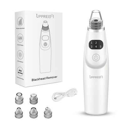 UPPREEM Blackhead Remover,Pore Vacuum, with LED Display, 5 Suction Levels, Wireless Operation, USB Charging.