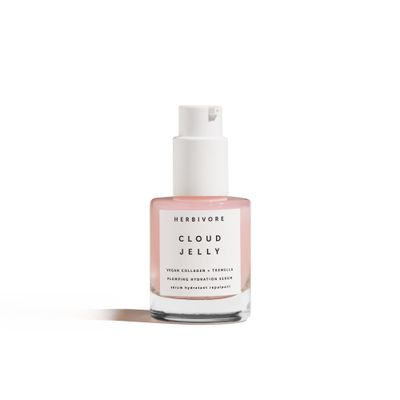 HERBIVORE Cloud Jelly Plumping Hydration Face Serum - Vegan Collagen + Tremella Mushroom + Strawberry Extract, Plant-based, Vegan, Cruelty-free, 30mL / 1 oz