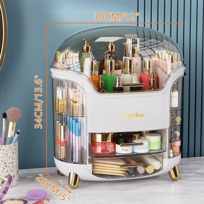 Large Capacity Makeup Organizer Makeup Organizer Countertop Vanity Organizer For Waterproof Dustproof Skincare Organizers For Bedroom Bathroom Multi-style Makeup Organizer For Vanity